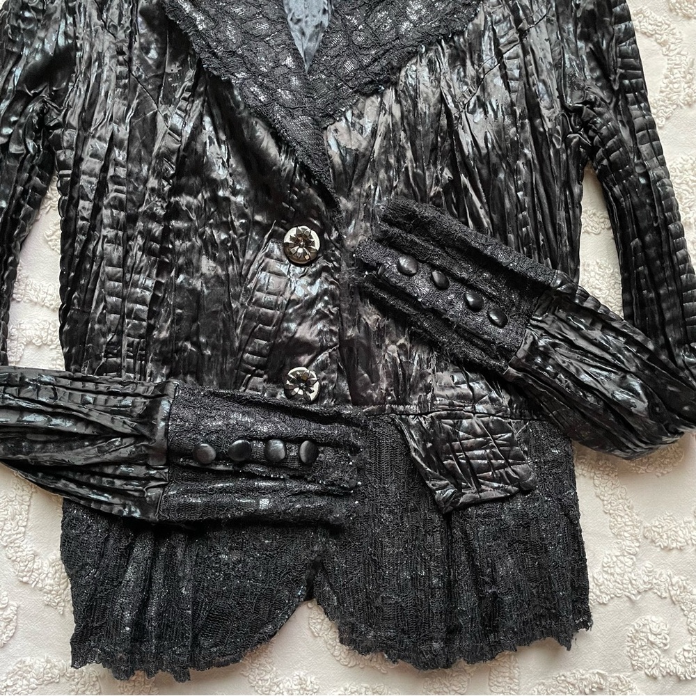 Alberto Makali Lace All Black Jacket small - Picture 3 of 8